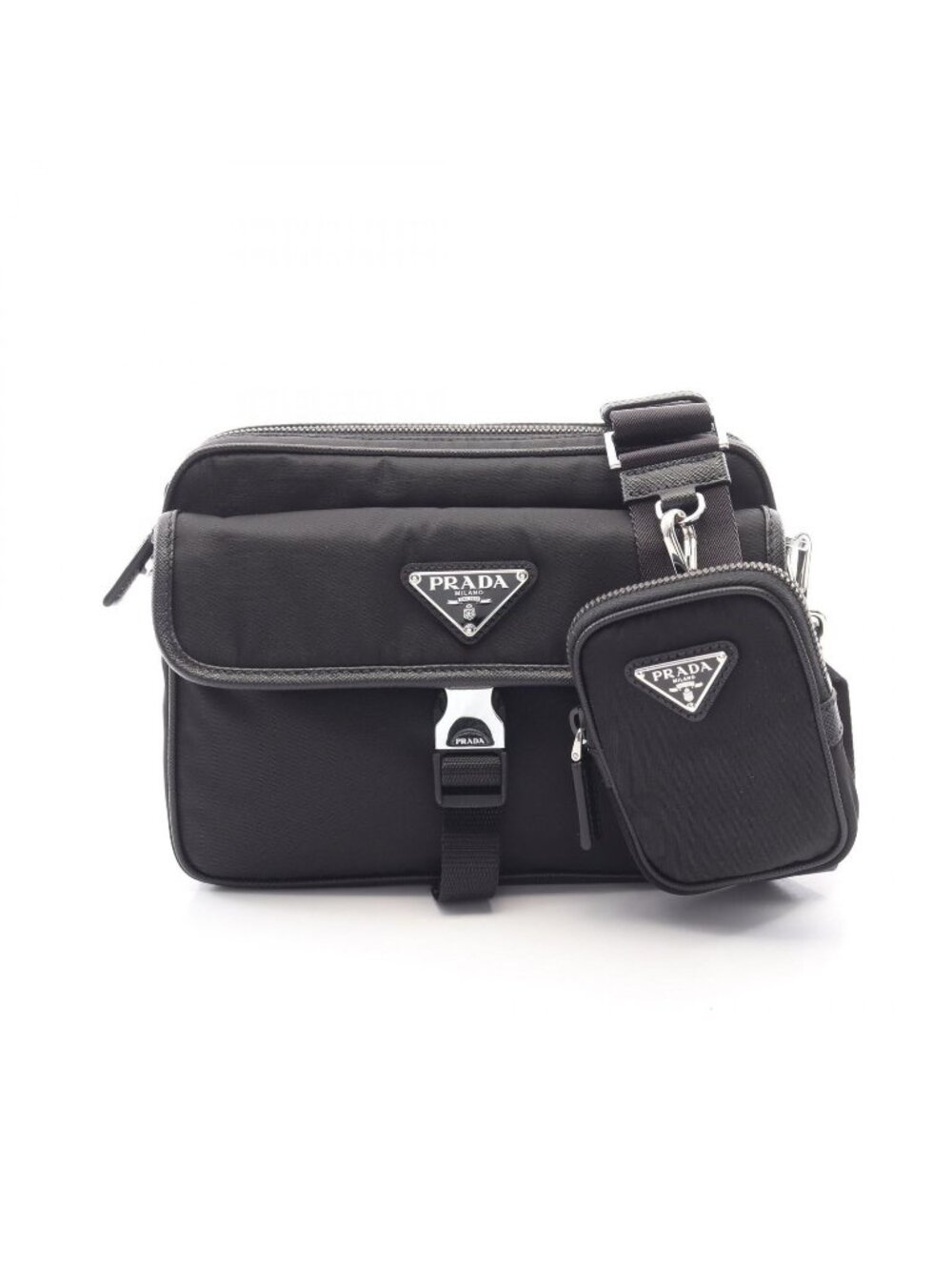 Prada Shoulder Bag Re-Nylon Saffiano Leather